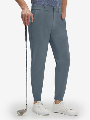Flat Front Golf Joggers Pants with Belt Loops