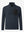 3D front view of midweight warm stretchy quarter zip pullover in navy, simple and sleek look.