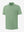 3D render of the spa green heather comfy cotton blend polo shirt with pocket, displaying the garment structure and design clearly