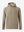3D front image of texture solid hoodies pullover highlighting simple design and smooth fabric, light brown heather.