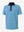 3D view of aqua stripe upgraded two-tone striped quick dry polo shirt.