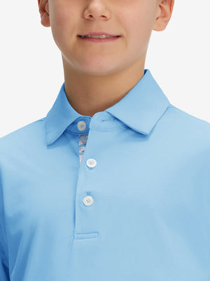 Boys Quick Dry Fit Athletic Solid Polo Shirts