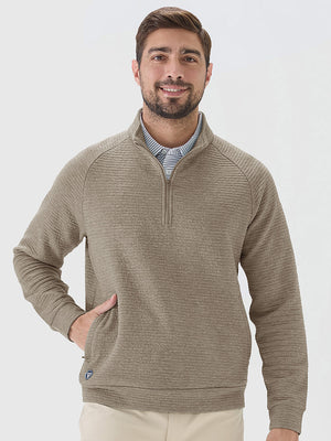 Textured Heather Cozy Quarter Zip