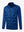 Clean 3D front view of boys windproof puffer jacket with pockets, showcasing shape in klein blue.