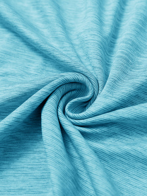 Aquarius heather pinstripe brushed fabric detail of dry fit quarter zip golf pullover