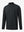 3D front display of Men’s Long Sleeve Mock Turtleneck Shirt in Black, clean and modern fit.
