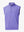 3D view of LAVENDER Stretch Solid Fleece Quarter-Zip Vest showing fit and texture.								
