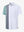 3D view of WHITE Moisture Wicking Color Block Polo Shirt showing fabric and color block design.