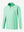 Front 3D view of youth winter micro-fleece quarter zip pullover, clean design with turquoise finish