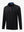 3D front view of the lightweight golf quarter zip pullover in black, clean and athletic design.