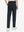 Boys Stretch Fleece Lined Casual Golf Pants in black, back lower body view showing fit