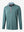 3D rendered display of the DARK GREEN MELANGE Moisture Wicking Quarter Zip Pullover laid out in detail.