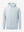 3D front view of the dry fit stretchy sweatshirts hoodie in misty grey, sleek and flexible design.