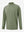 3D front display of Men’s Long Sleeve Mock Turtleneck Shirt in Olive Green Heather, clean and modern fit.