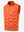 Boys full-zip fleece-lined puffer vest in orange, front 3D view highlighting clean structure and fabric
