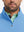 Ultra-Soft Brushed Fleece Lining Quarter Zip Sweatshirt in sky blue , close-up front view