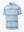 3D view of BLUE WHITE STRIPE Performance Yarn Dye Striped Polo showing striped pattern and fit