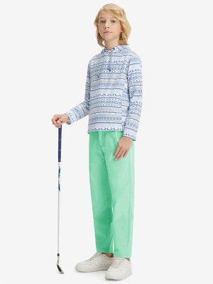 Boys Stretch Fleece Lined Casual Golf Pants