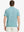 Back half-body view of TURQUOISE/NAVY STRIPE Polo with sleek fit