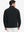 Back view of lightweight casual fleece jacket with 5 pockets, model in black, relaxed fit
