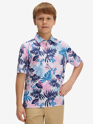 Polos elásticos ligeros con estampado juvenil