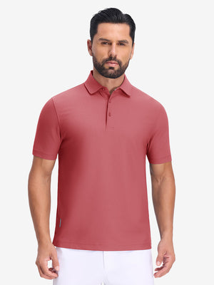 Polos de golf con cuello y textura de gofre Dry Fit