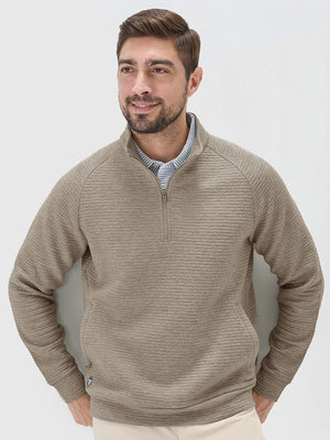 Textured Heather Cozy Quarter Zip