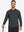 Model holding a golf club, dressed in the Brick Heather Athletic Golf Hoodie with a sleek fit.