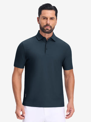 Polos de golf con cuello y textura de gofre Dry Fit