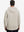 Back upper body view of the dry fit stretchy hoodie in khaki light, simple cut and relaxed posture.