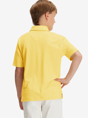 Boys Quick Dry Fit Athletic Solid Polo Shirts