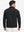 Back upper body of Premium jacquard quarter zip pullover with smooth black finish