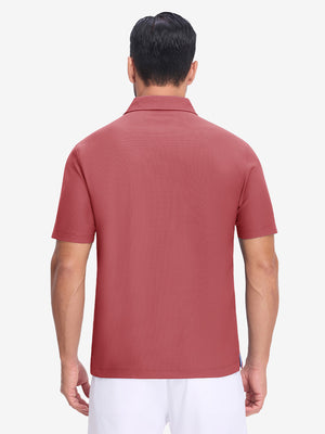 Polos de golf con cuello y textura de gofre Dry Fit