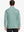 Back view of the beryl green long sleeve pique polo, highlighting its sleek design and comfort.