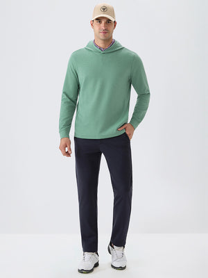 Texture Pullover Hoodie with Pockets