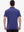 Rear half-body view highlighting stripe alignment and fit of PLUM BLUE STRIPE shirt
