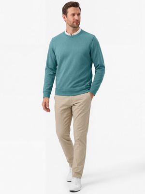 Ultra-Comfort Velour Lining Crew-Neck Sweatshirts
