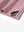 Hem slit detail of the pink small fish lightweight print long sleeve polo, showing fine stitching and finish.