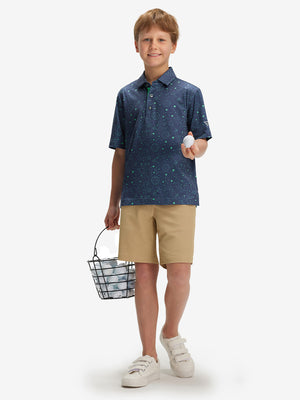 Polos elásticos ligeros con estampado juvenil