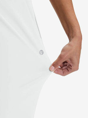 Pantalones de golf elásticos de cintura alta para mujer con bolsillos