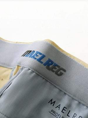 KHAKI Water Resistant Everyday Pants close-up of waistband inner logo detail
