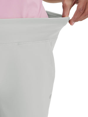 Pantalones de golf elásticos de cintura alta para mujer con bolsillos