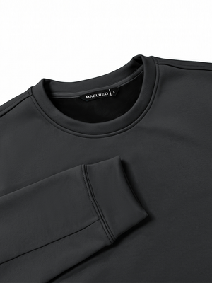 Ultra-Comfort Velour Lining Crew-Neck Sweatshirts