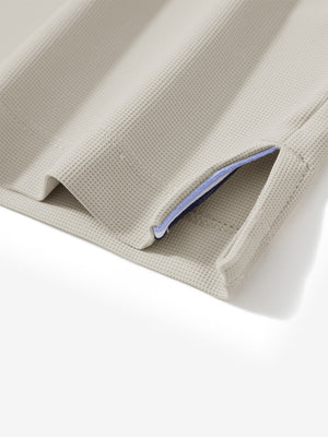 Polos de golf con cuello y textura de gofre Dry Fit