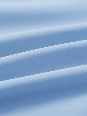 Fabric detail of Performance tapered sports joggers with smooth stretch feel in light blue