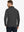Dark Grey Heather Skin-friendly Long Sleeve Melange Polo – back half-body view on model