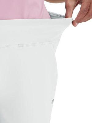 Pantalones de golf elásticos de cintura alta para mujer con bolsillos
