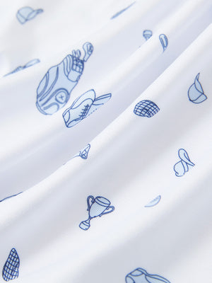 Polos elásticos ligeros con estampado juvenil