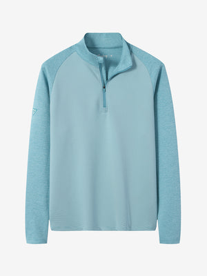 Colorblock Stripe Raglan Quarter Zip