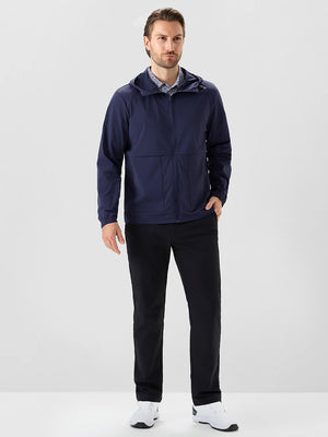 Nylon Blend Water Resistant Windbreaker Jacket